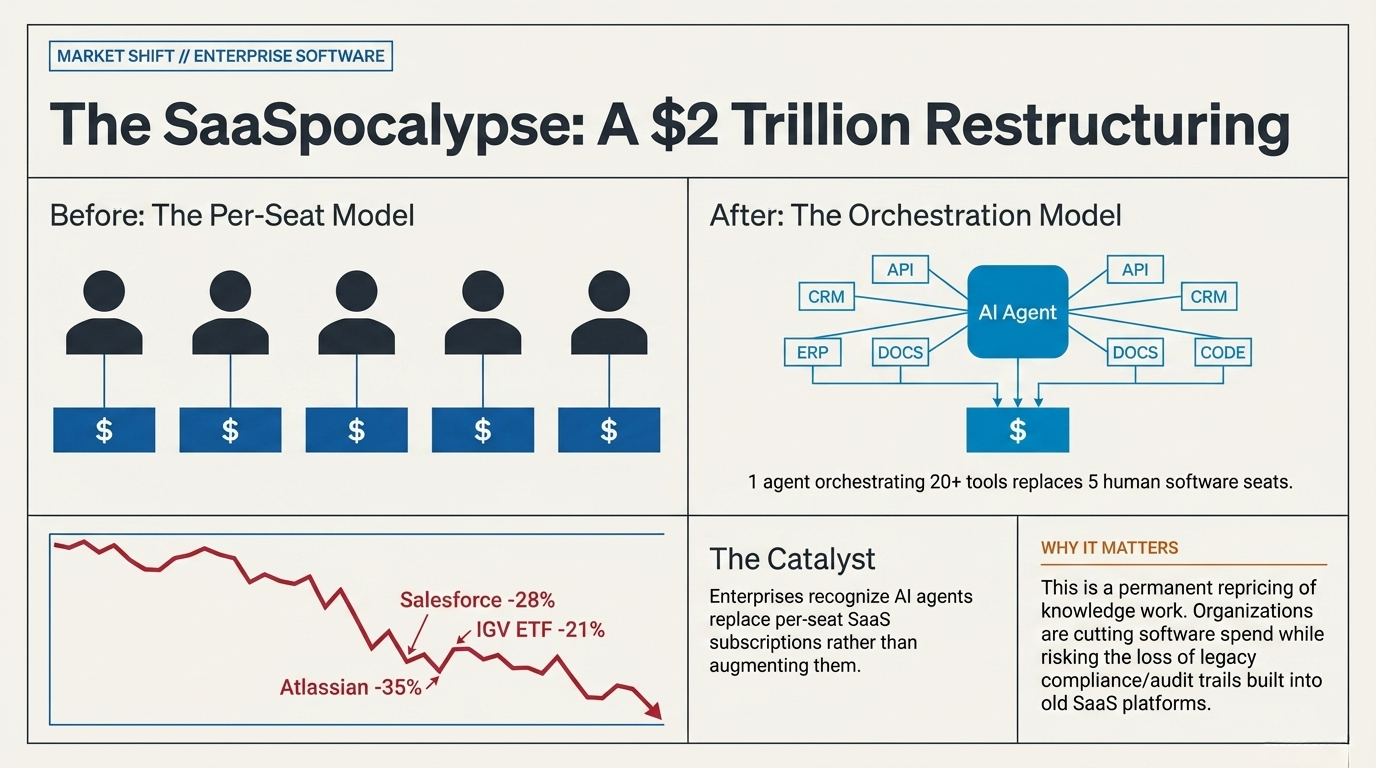 The SaaSpocalypse: AI Agents Wipe $2 Trillion in Enterprise Software