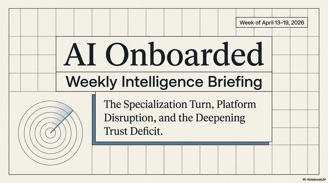 The AI Specialization Turn — Week 13